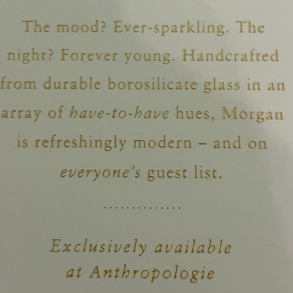 Anthropologie "Morgan Flutes Set of 4 in Soft Blush" NWT - Picture 8 of 9